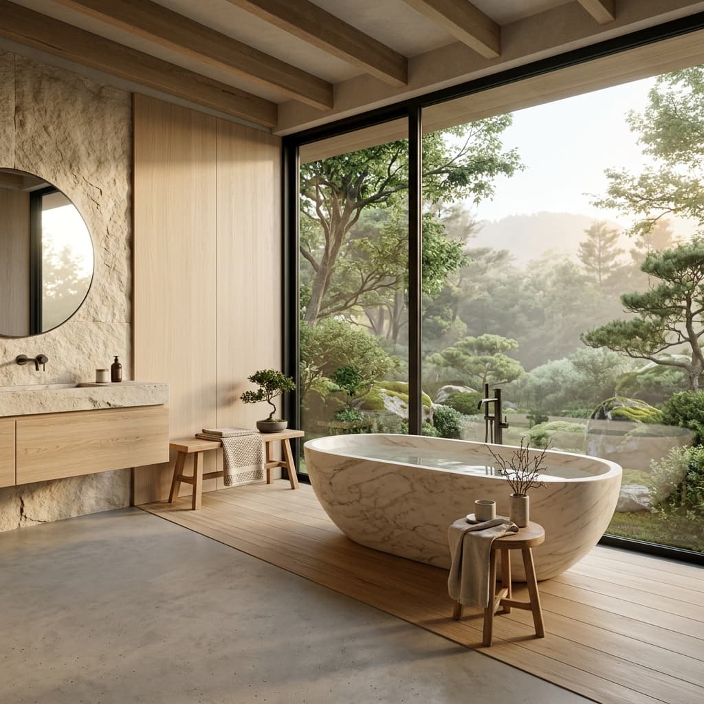 Spa-inspired luxury bathroom